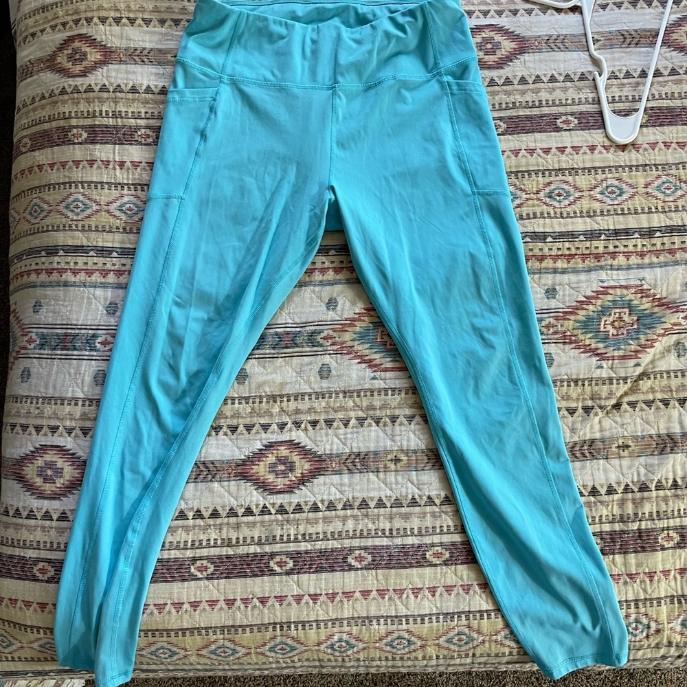 Light blue womens leggings
